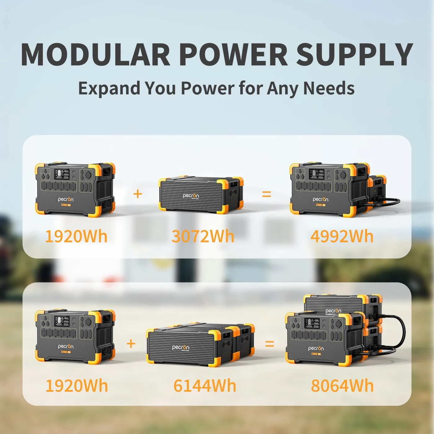PECRON EB3000-24V  Expansion Battery 3072Wh for E2000LFP ONLY — visuel 2