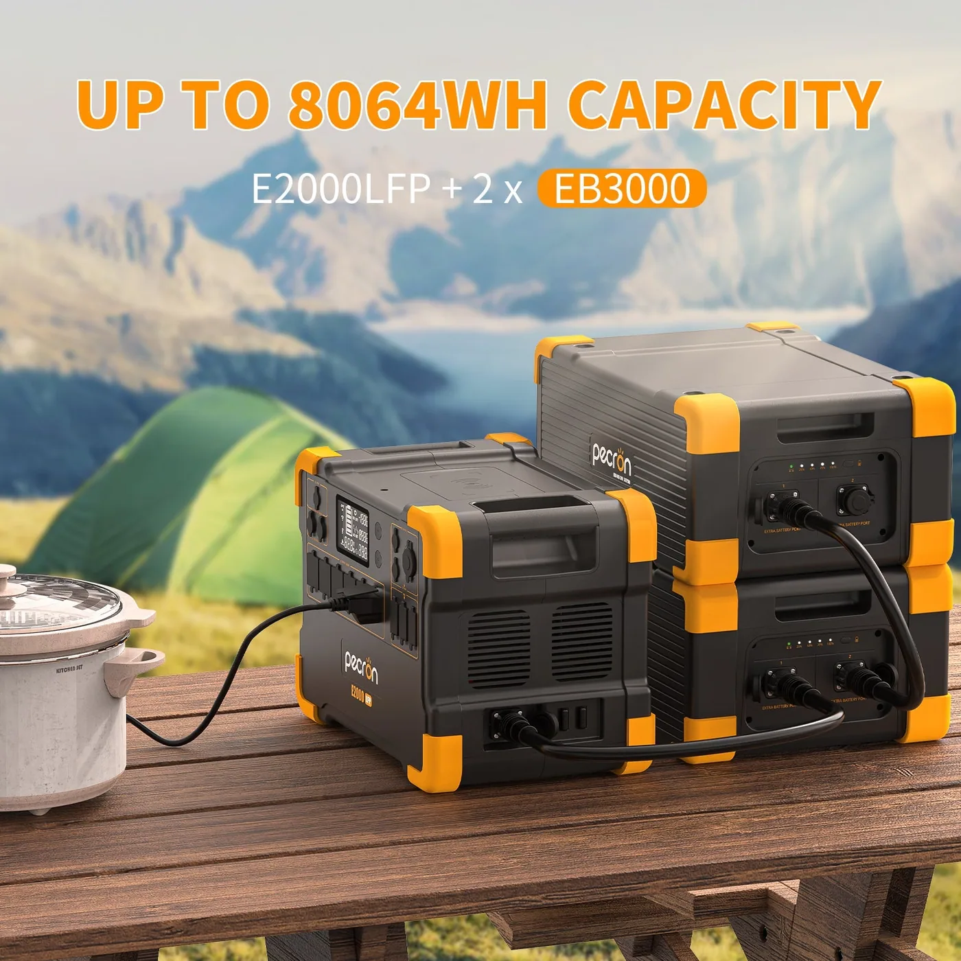PECRON EB3000-24V  Expansion Battery 3072Wh for E2000LFP ONLY — visuel 4