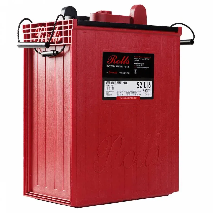 Rolls Surrette S2-L16 2VDC 1169Ah Flooded Deep Cycle Battery — visuel 3