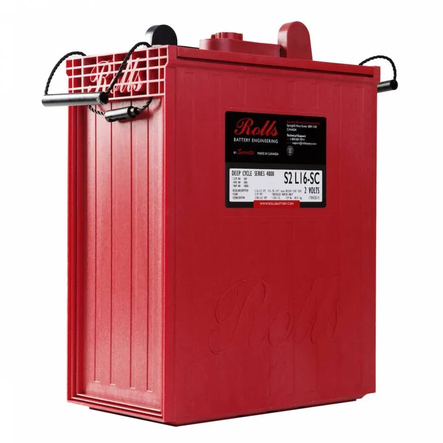 Rolls Surrette S2-L16-SC 2VDC 1503Ah Flooded Deep Cycle Battery — visuel 3