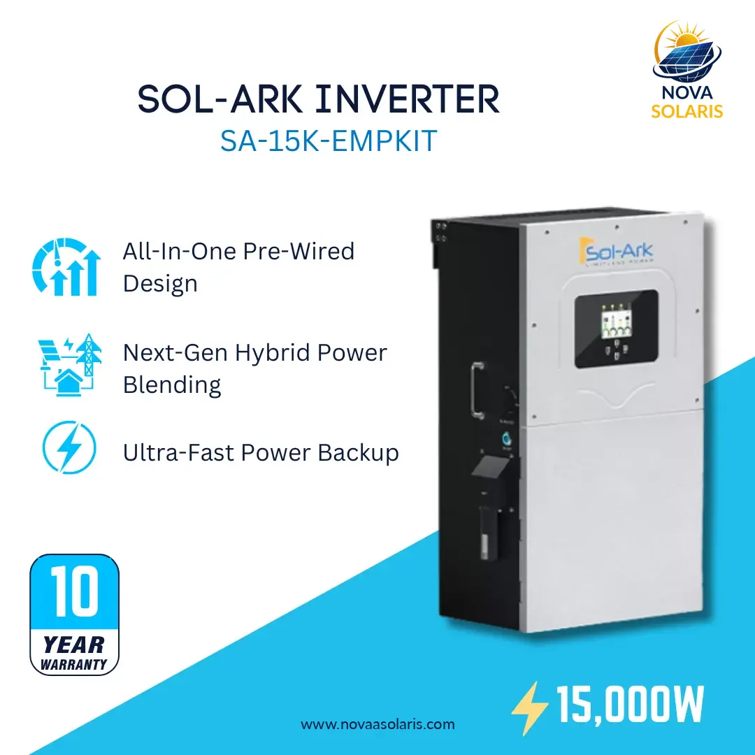 Sol-Ark 15kW Inverter w/EMP Hardening Kit 120/240VAC, 48VDC (SA-15K-EMPKIT)