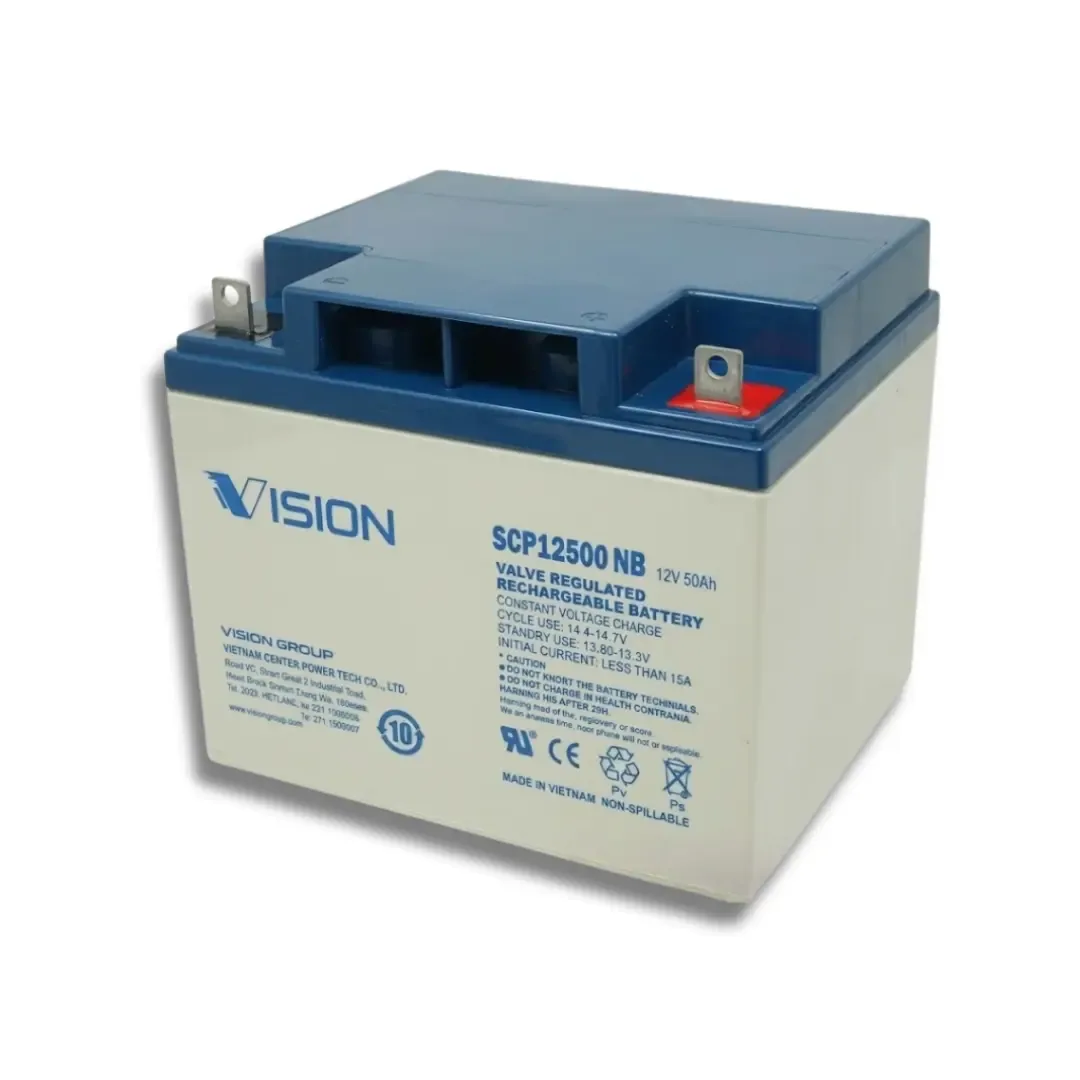 Vision SCP12500 50Ah 12VDC Sealed Lead-Acid AGM Battery — visuel 3