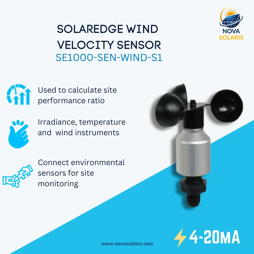 SolarEdge SE1000-SEN-WIND-S1 4-20mA Wind Velocity Sensor