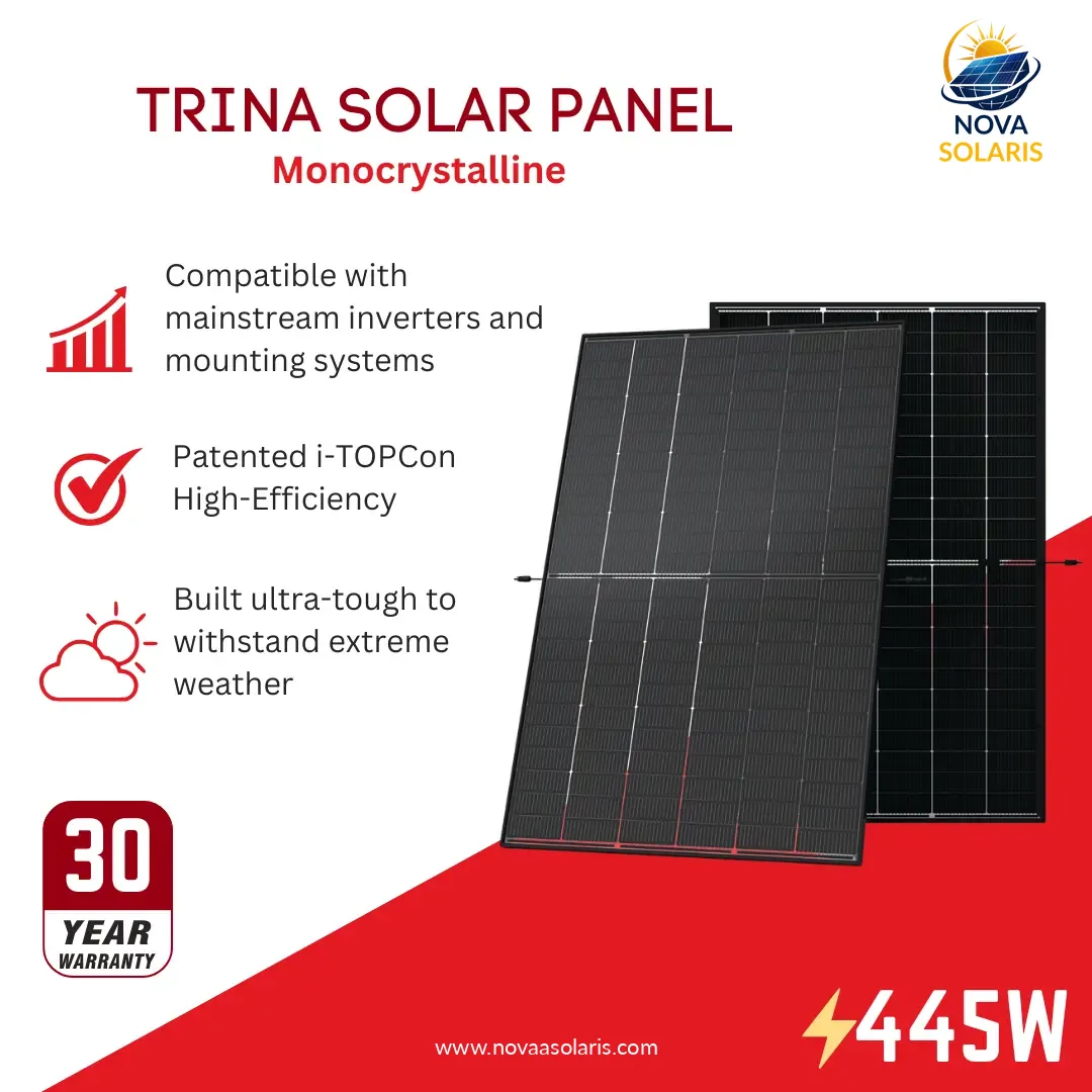 Trina Solar TSM-445NEG9RC.27 445Watt 144 Monocrystalline Dual Glass Solar Panel