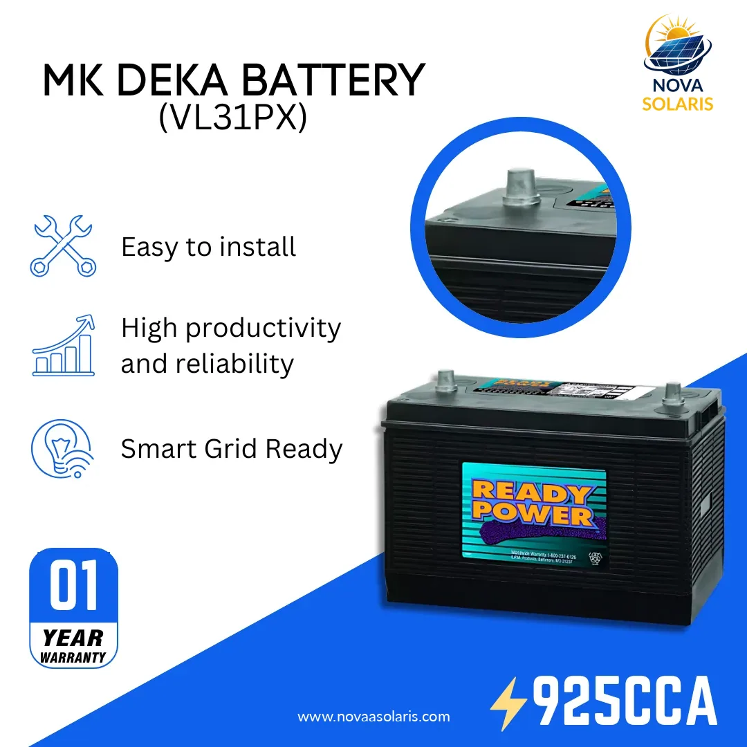 MK Deka VL31PX 12VDC Flooded Lead-Acid Battery