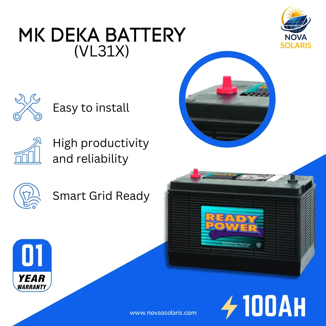 MK Deka VL31X 12VDC Flooded Lead-Acid Battery