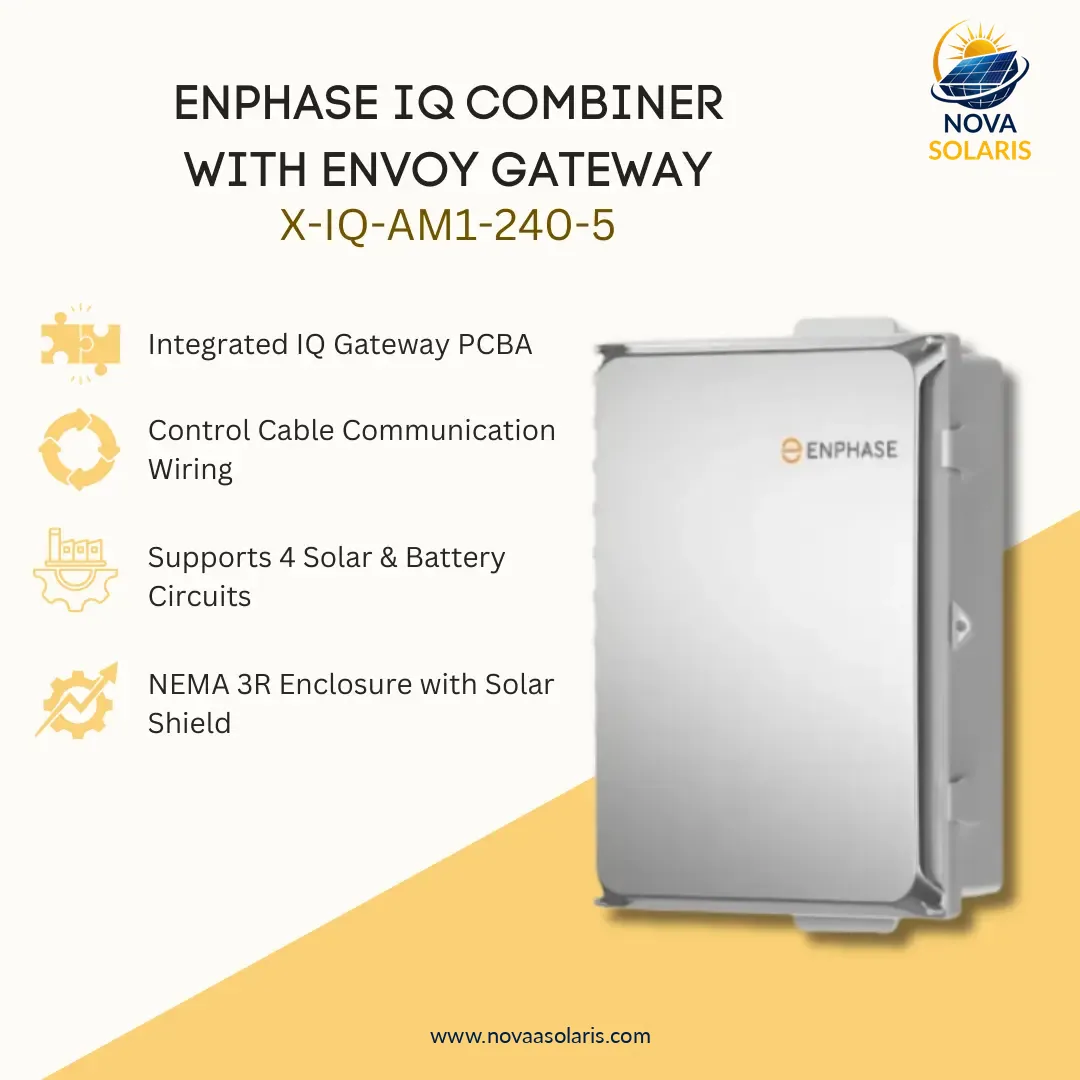 Enphase X-IQ-AM1-240-5 IQ Combiner with Envoy Gateway