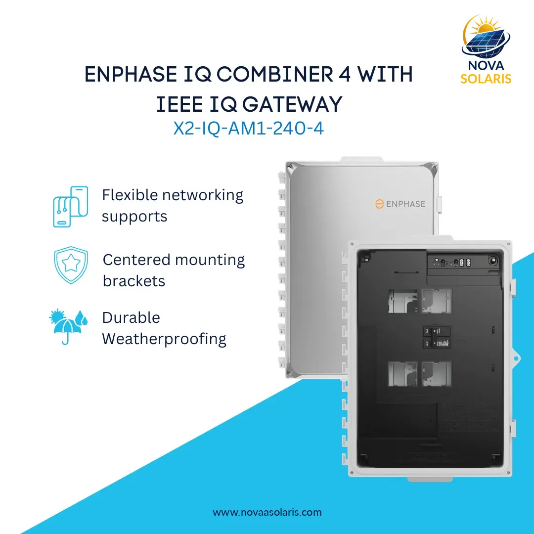 Enphase X2-IQ-AM1-240-4 IQ Combiner 4 with IEEE IQ Gateway